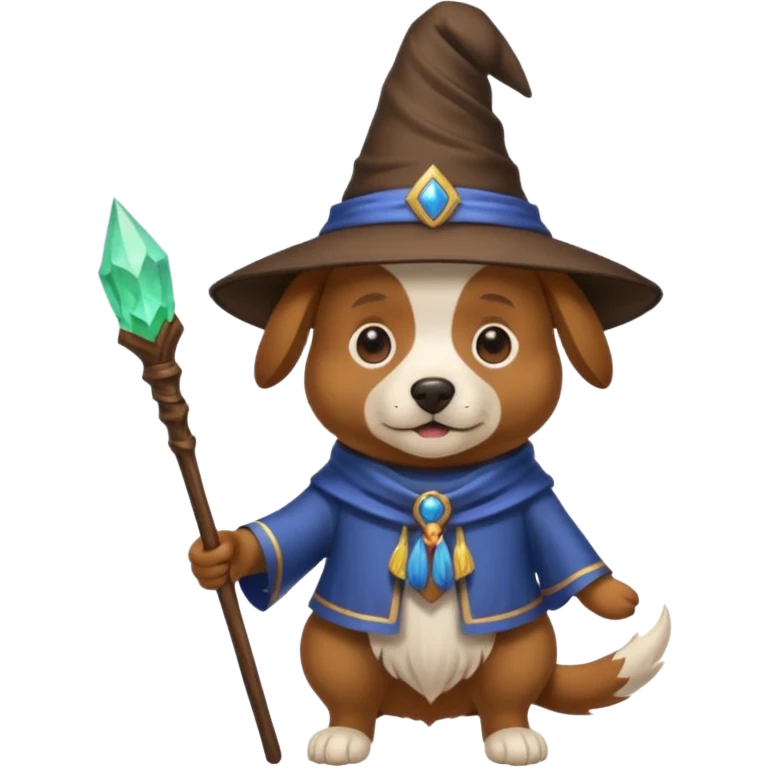Dog wizard emoji