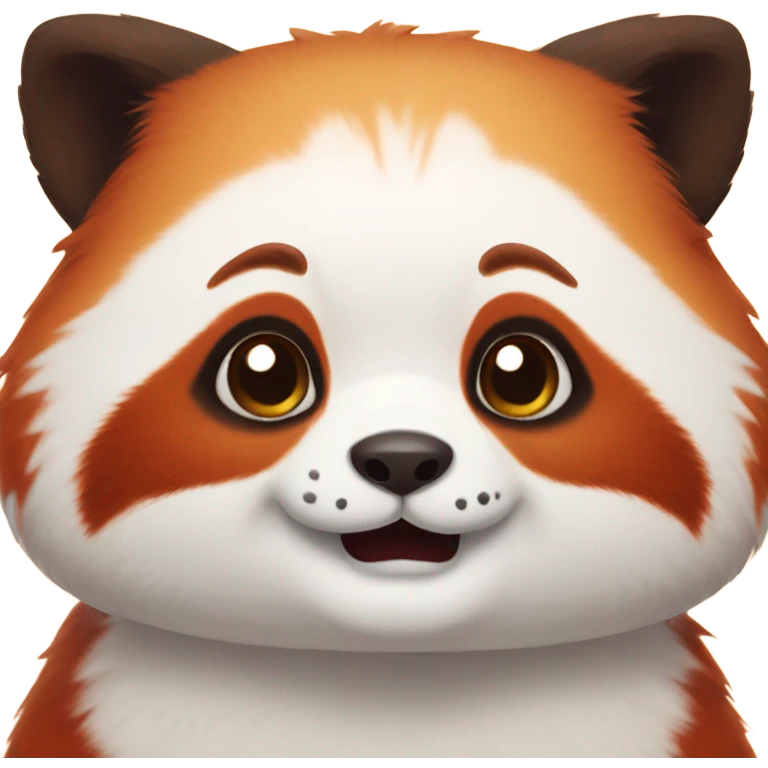 red panda with chubby cheeks  emoji