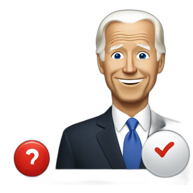 Joe Biden press red button emoji