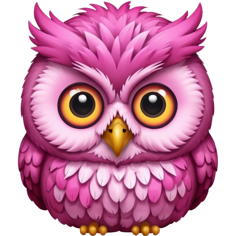 image of a pink owl emoji