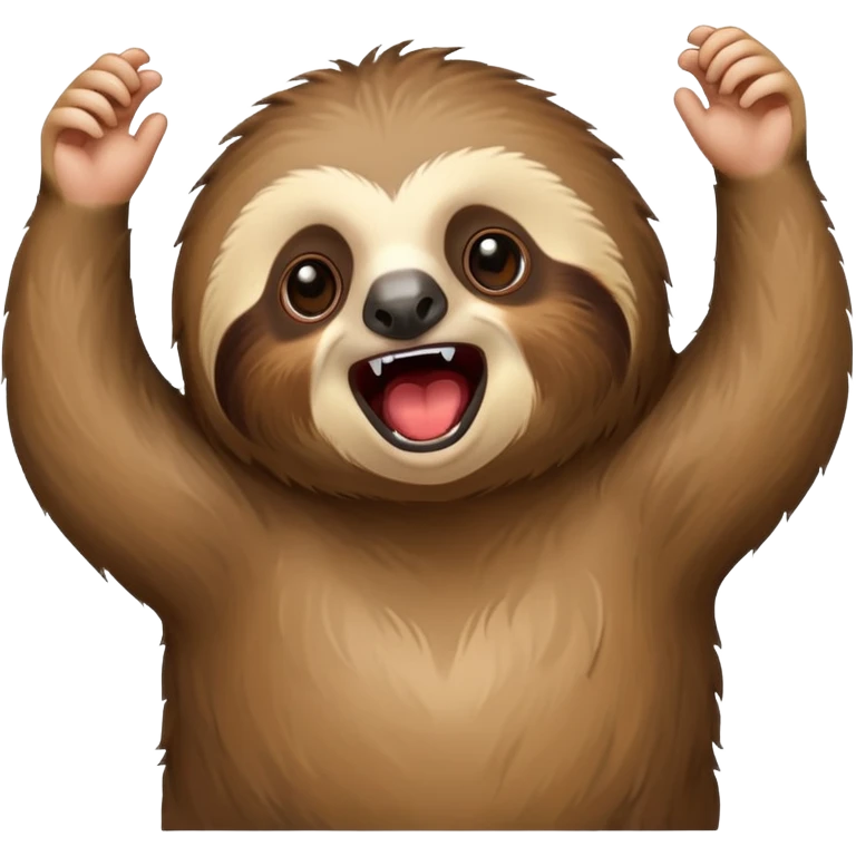 I want a cute Sloth screaming « Motivation ! » emoji