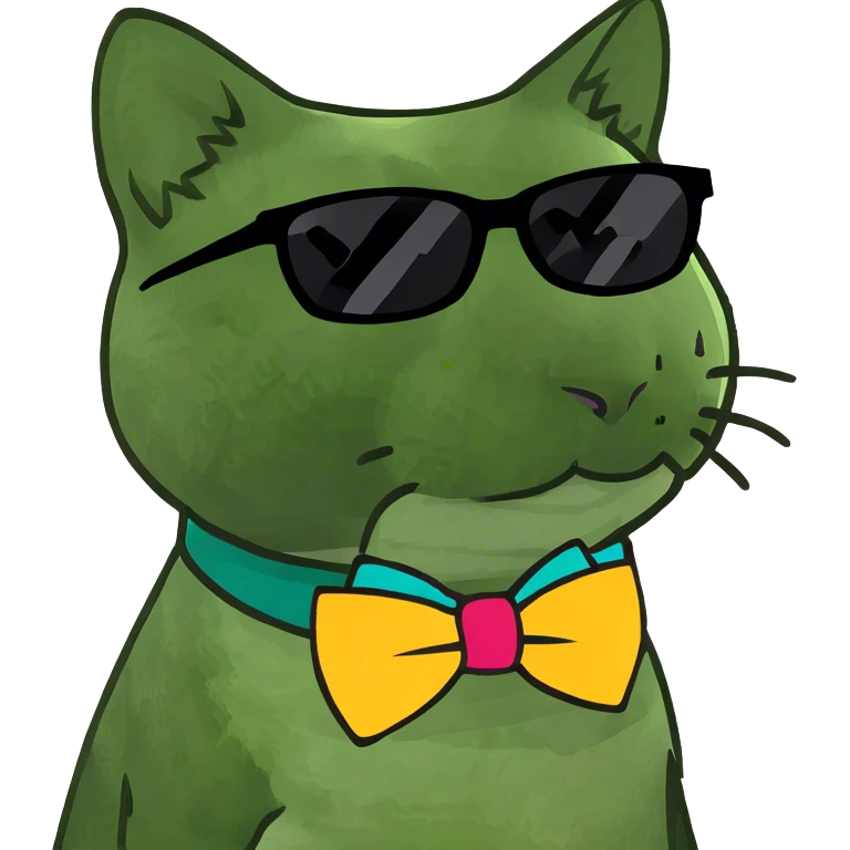 Cat with sunglasses emoji