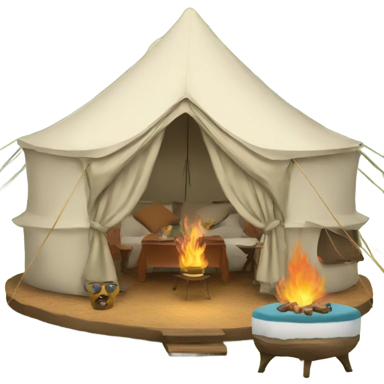 Fancy Glamping  emoji