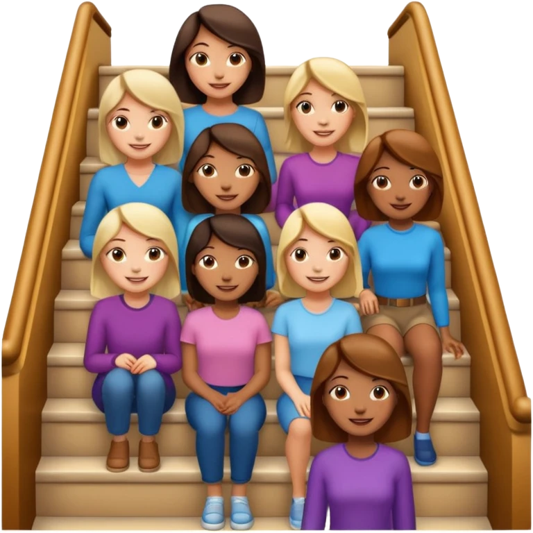 women on stair emoji