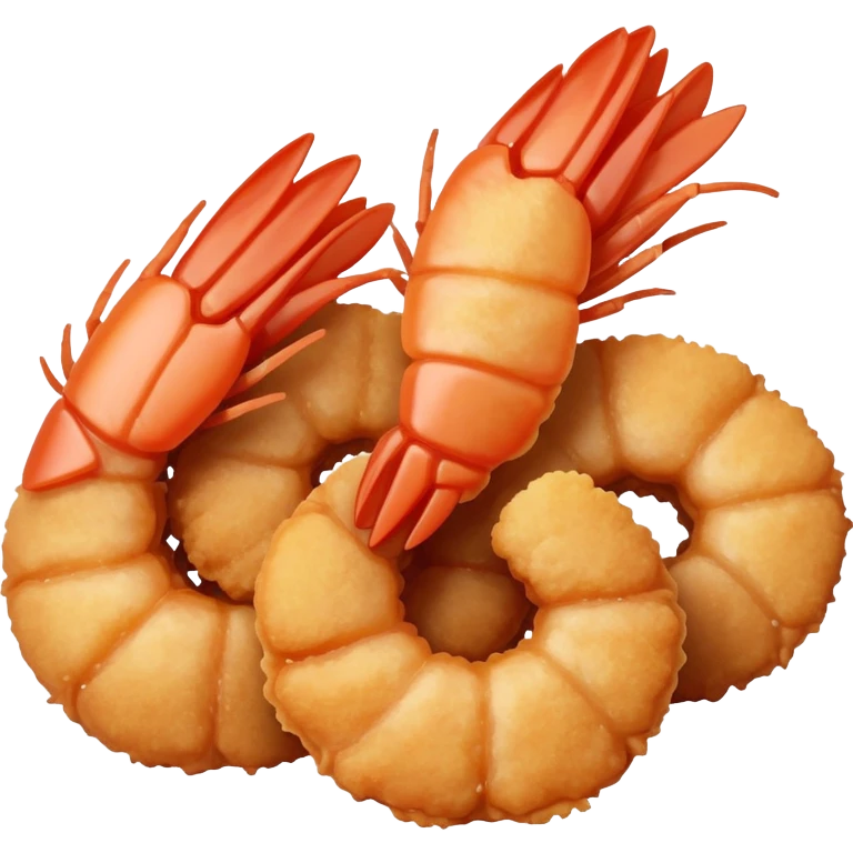 Fried shrimp emoji