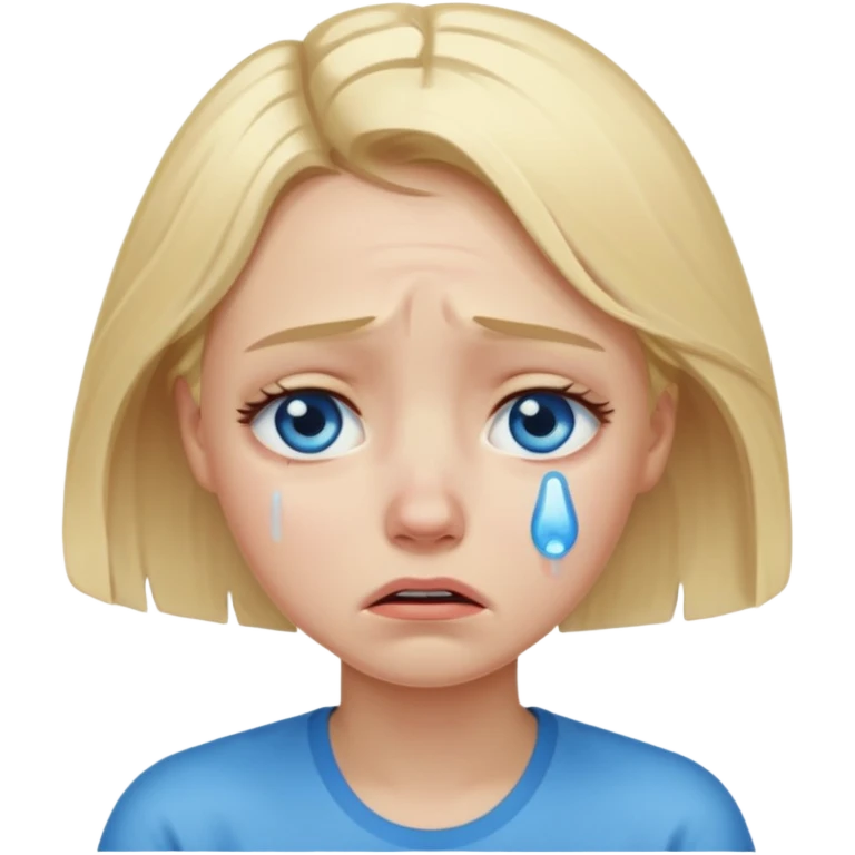 crying girl emoji