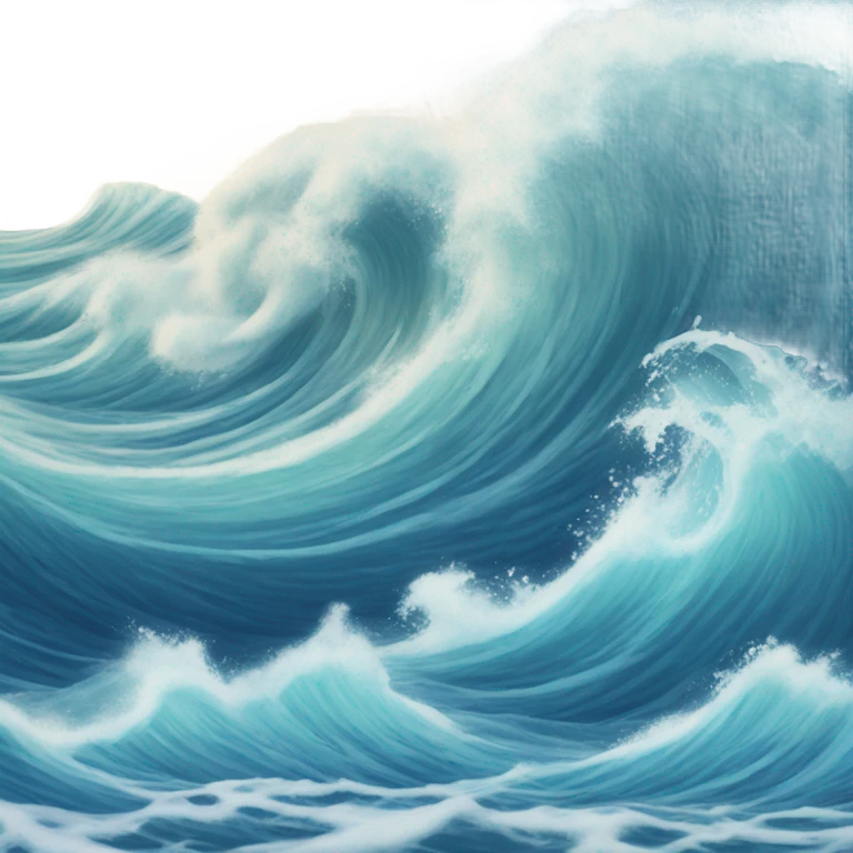 Ocean waves emoji