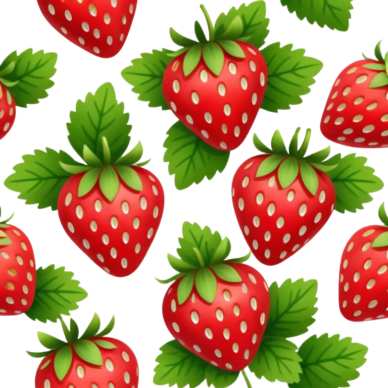 strawberry patch with bows emoji