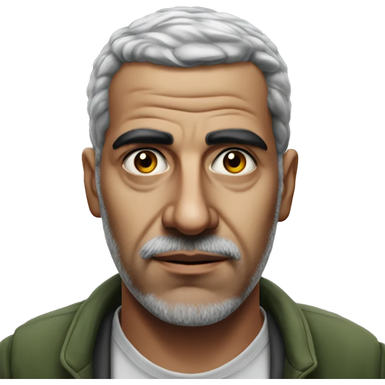 Palestinian man photorealistic serious emoji