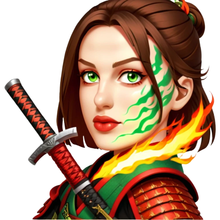 Fire-Wielding Samurai emoji