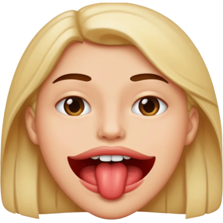 Biting lip emoji