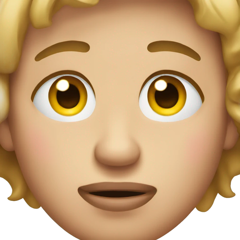 Blushing weary face  emoji