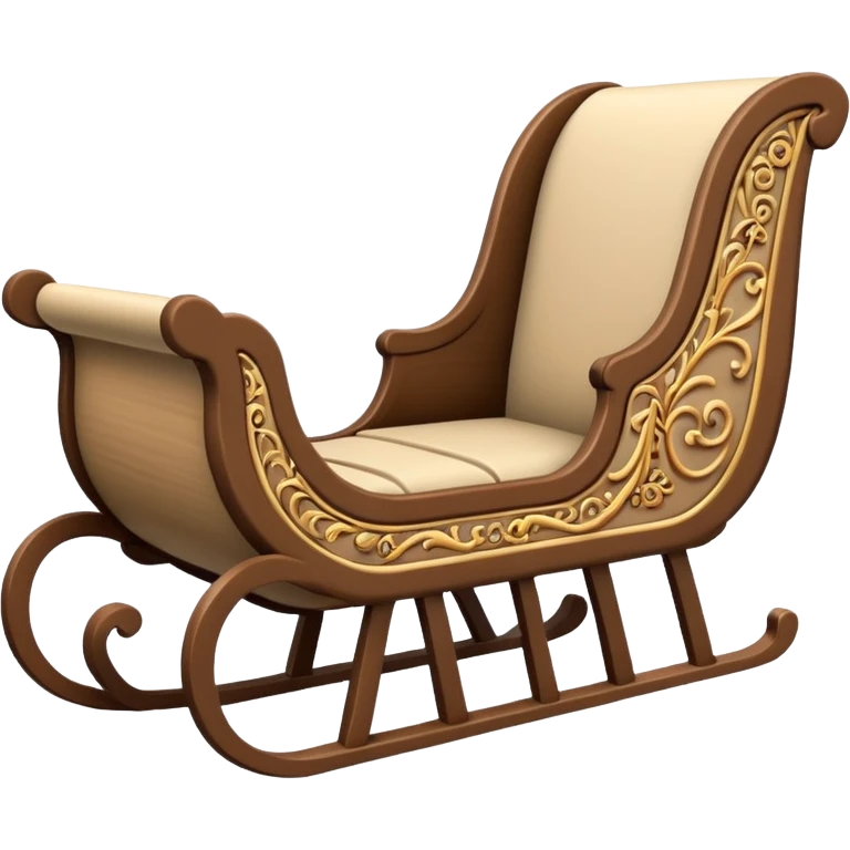 beige winter sleigh emoji