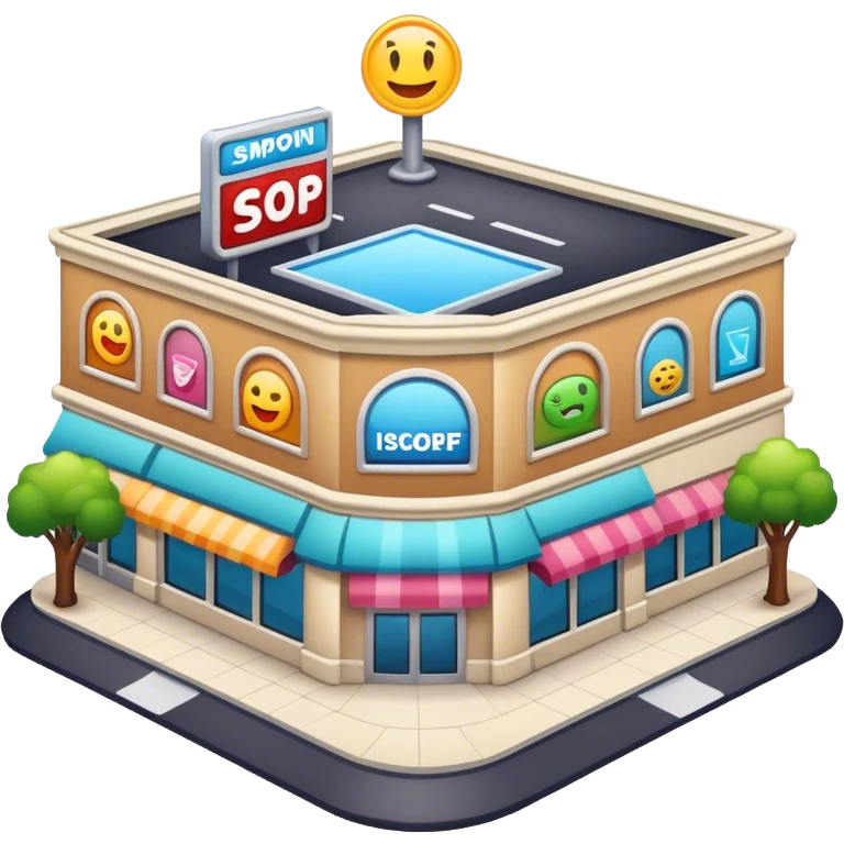 shopping center emoji