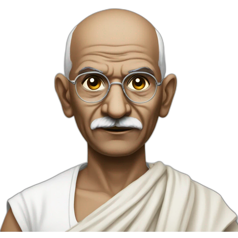 Gandhi is very dissapointed emoji