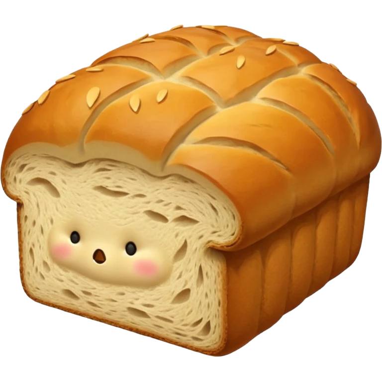 bread loaf taking a nap emoji