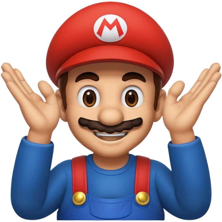 Super Mario thanking emoji