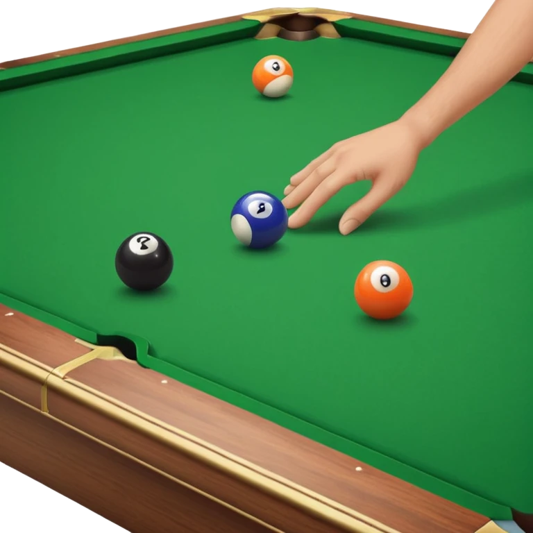 waving pool table emoji