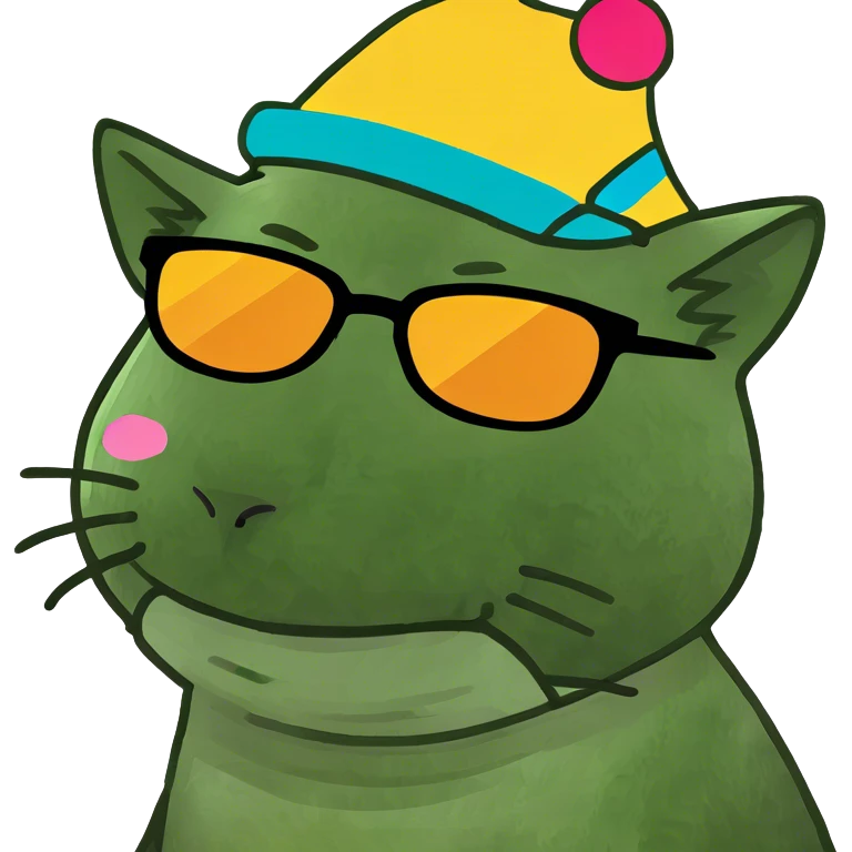 Cat with sunglasses emoji