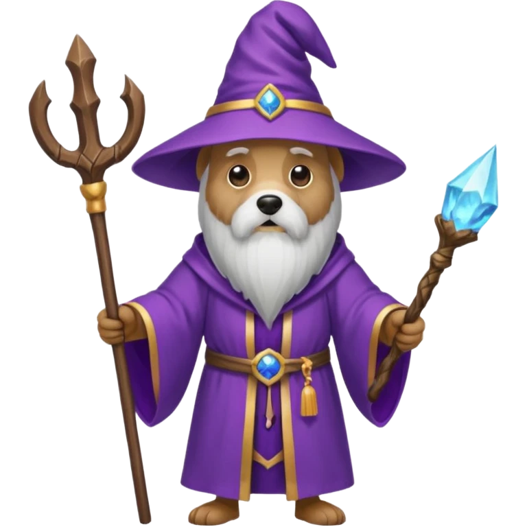 Dog wizard emoji