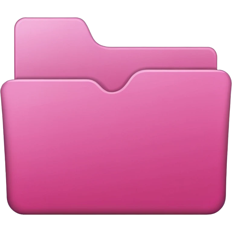 simple pink folder emoji