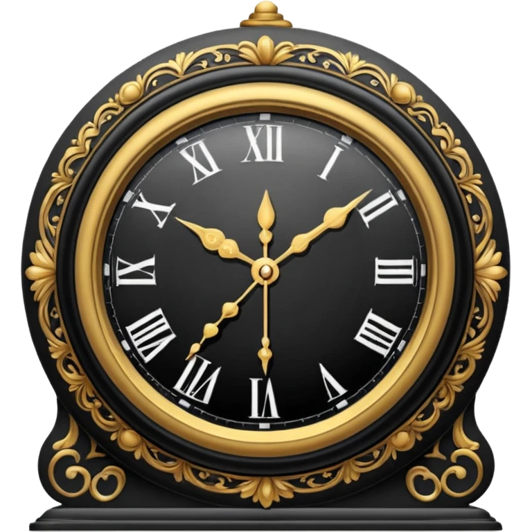 Black hours emoji