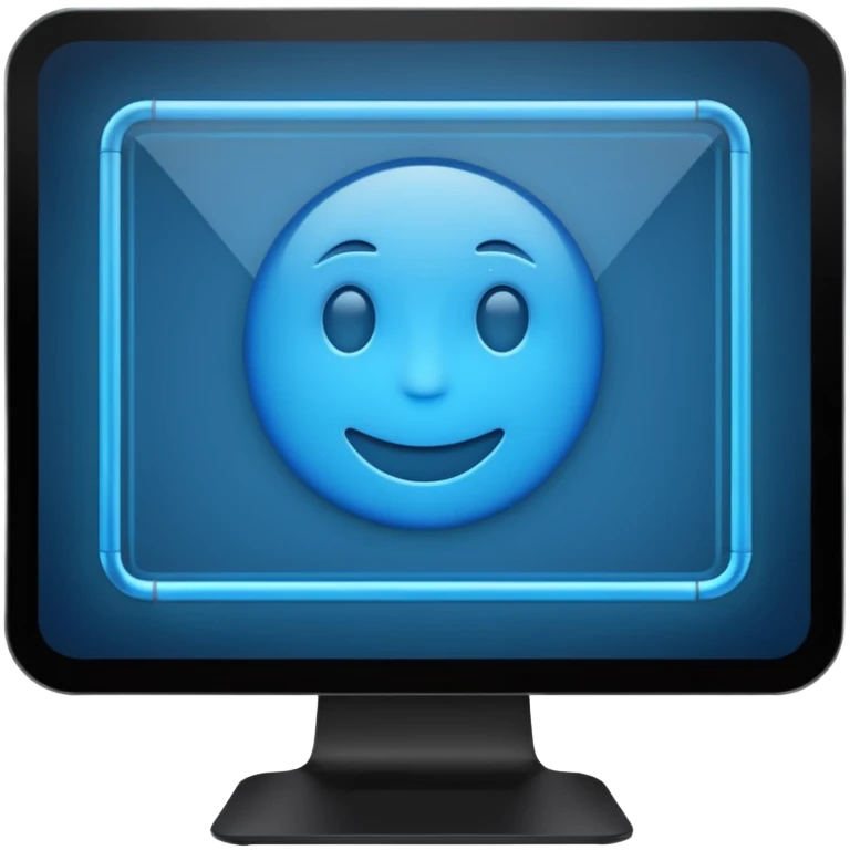 computer screen with wireframe layout emoji