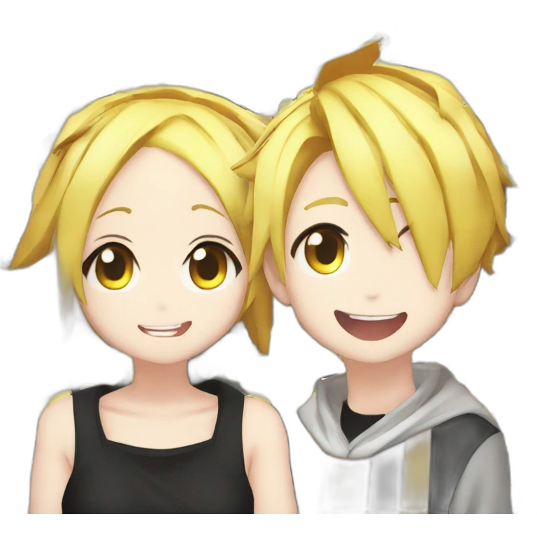 kagamine rin and kagamine len emoji