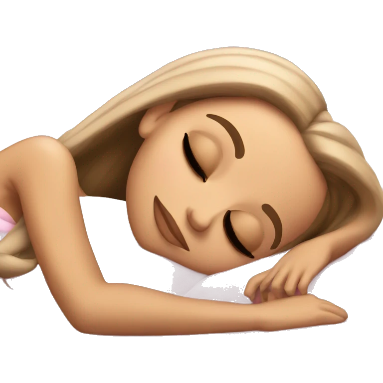Ariana Grande sleeping emoji