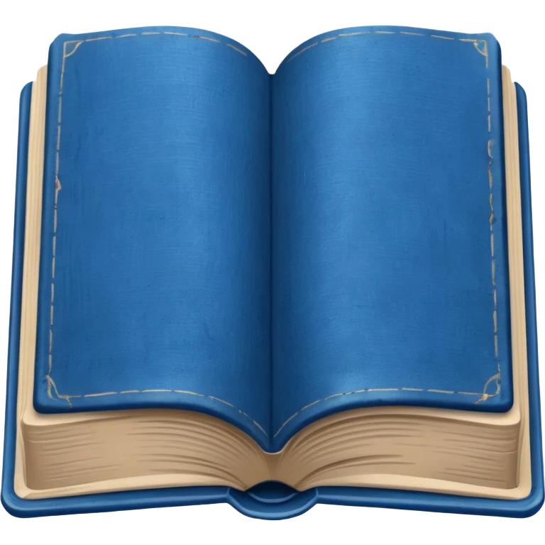 Opened book blue emoji