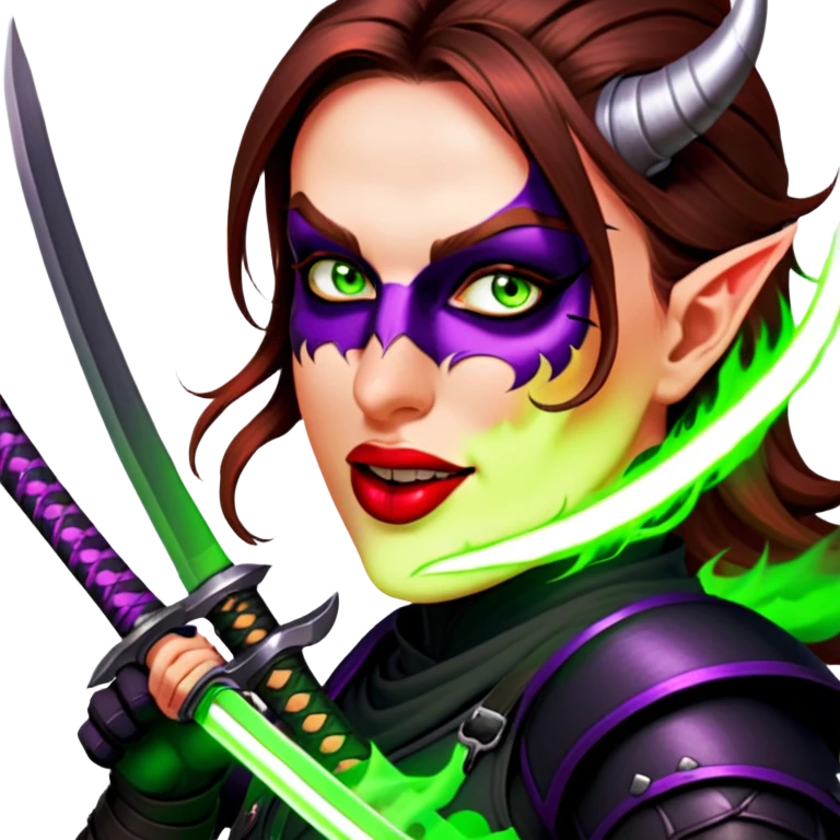 Demon-Horned Warrior emoji