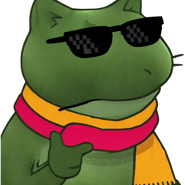 Cat with sunglasses emoji