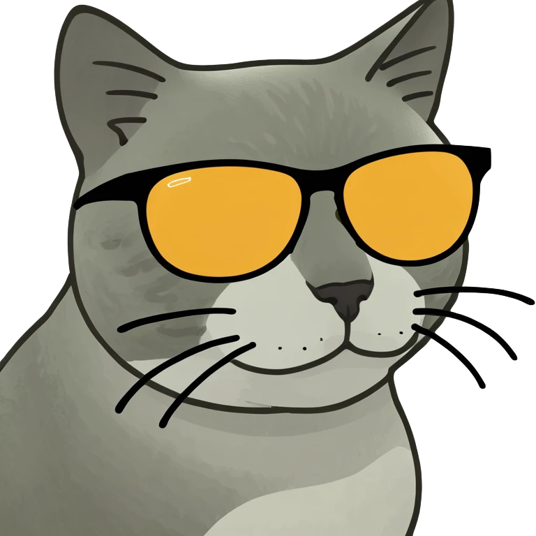 Cat with sunglasses emoji