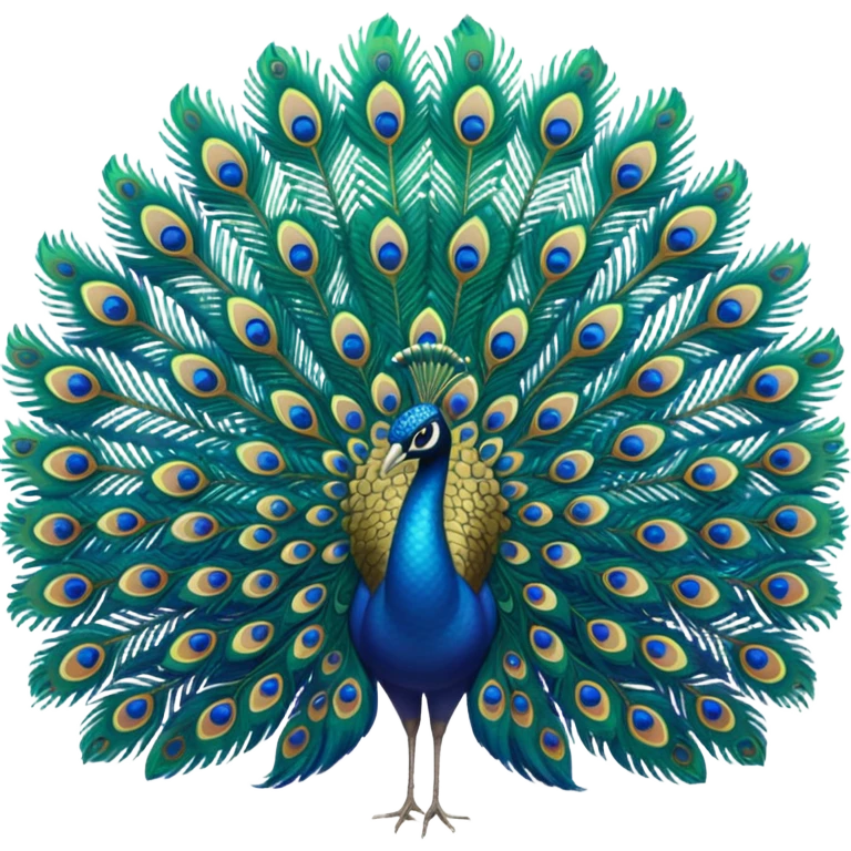 Peacock wing emoji