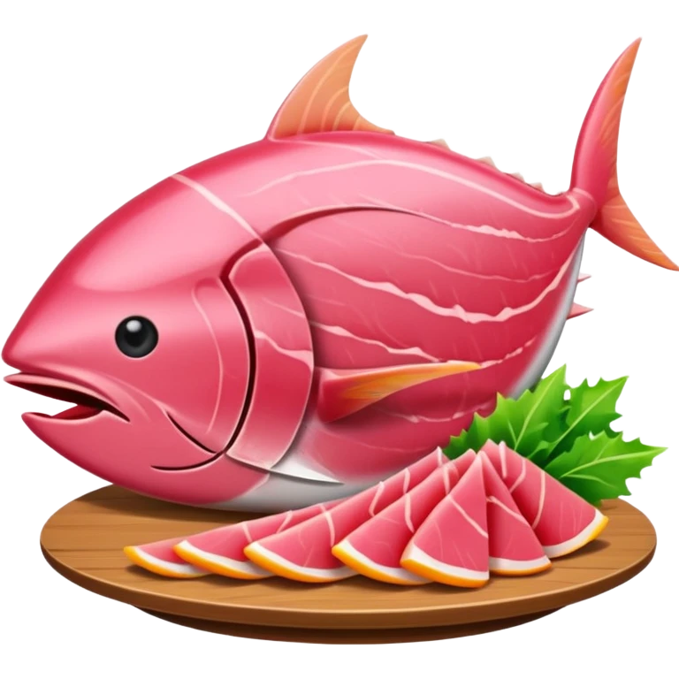 Make tuna sashimi iPhone emoji style emoji