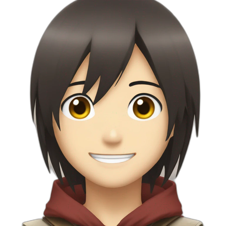 mikasa-smile emoji