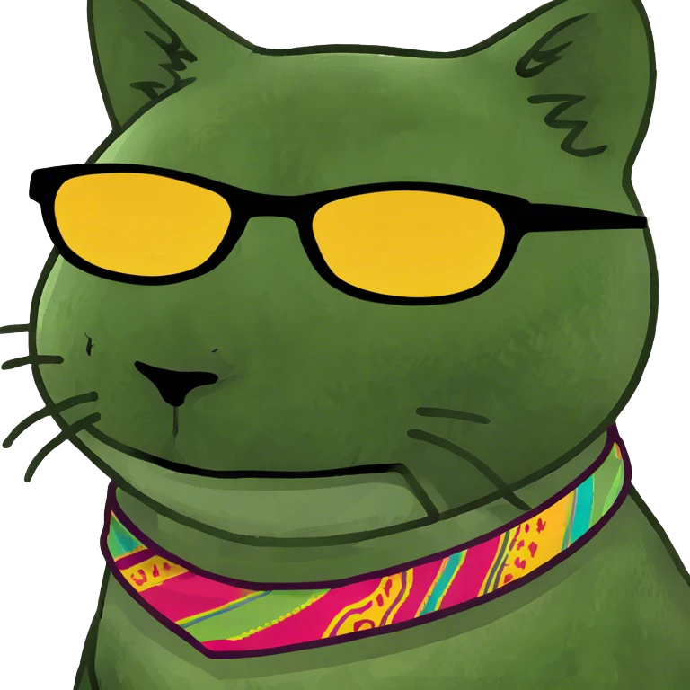Cat with sunglasses emoji
