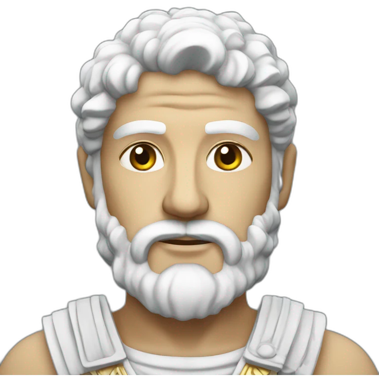Roman high white emoji