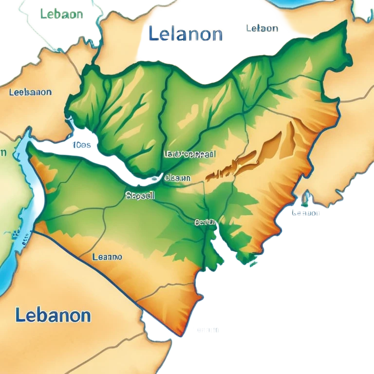 Lebanon map emoji