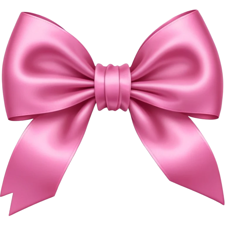 Pink bow emoji