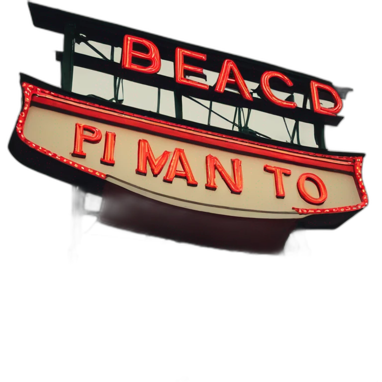 Pike place market sign Seattle emoji