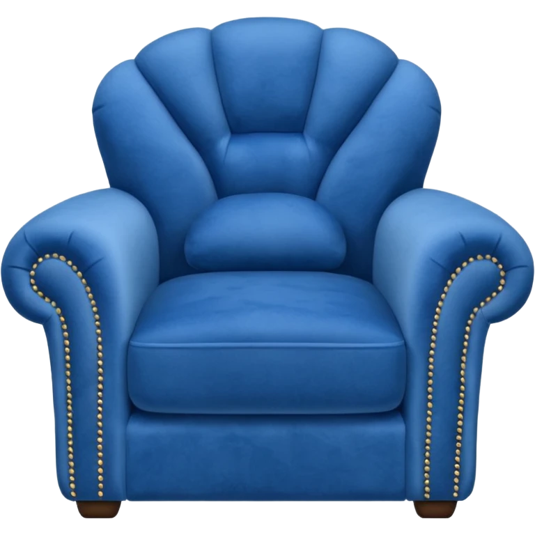 Blue armchair emoji