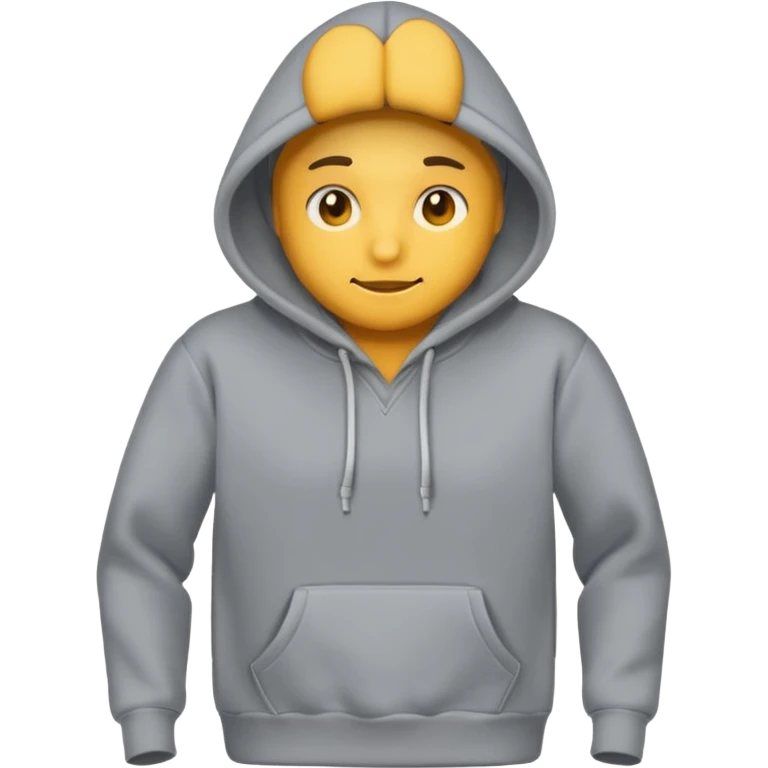 grey hoodie cloth no grapic emoji