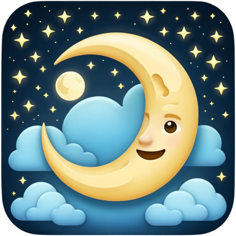 half moon emoji