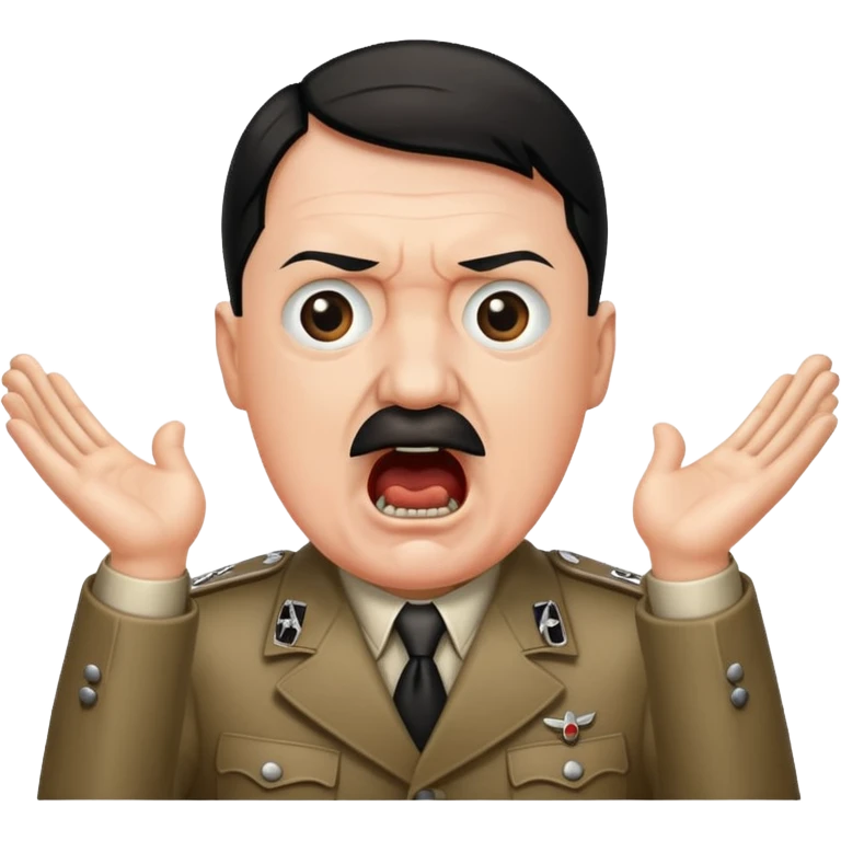 Hitler shouting emoji