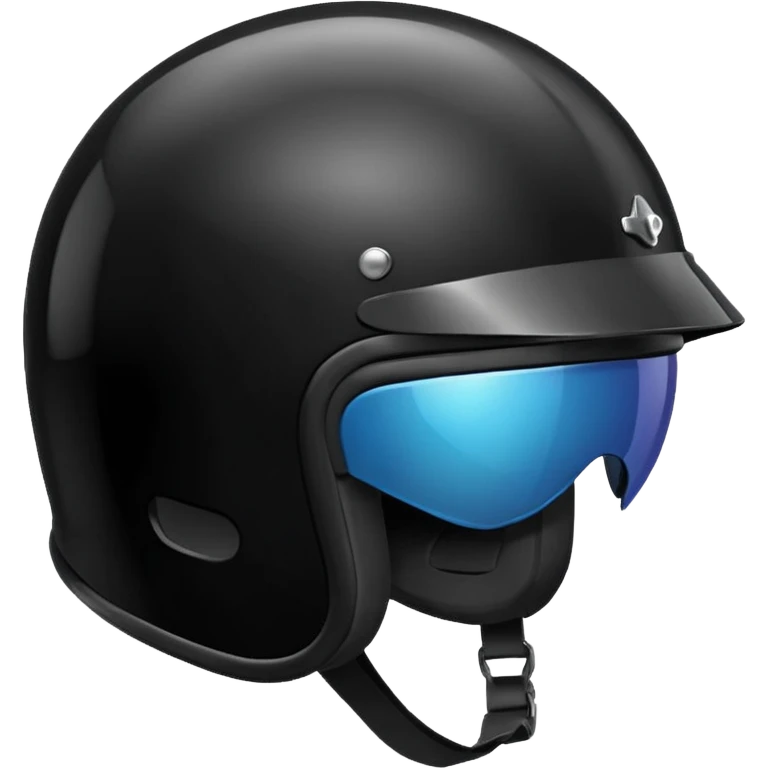 Biker helmet black in colour  emoji