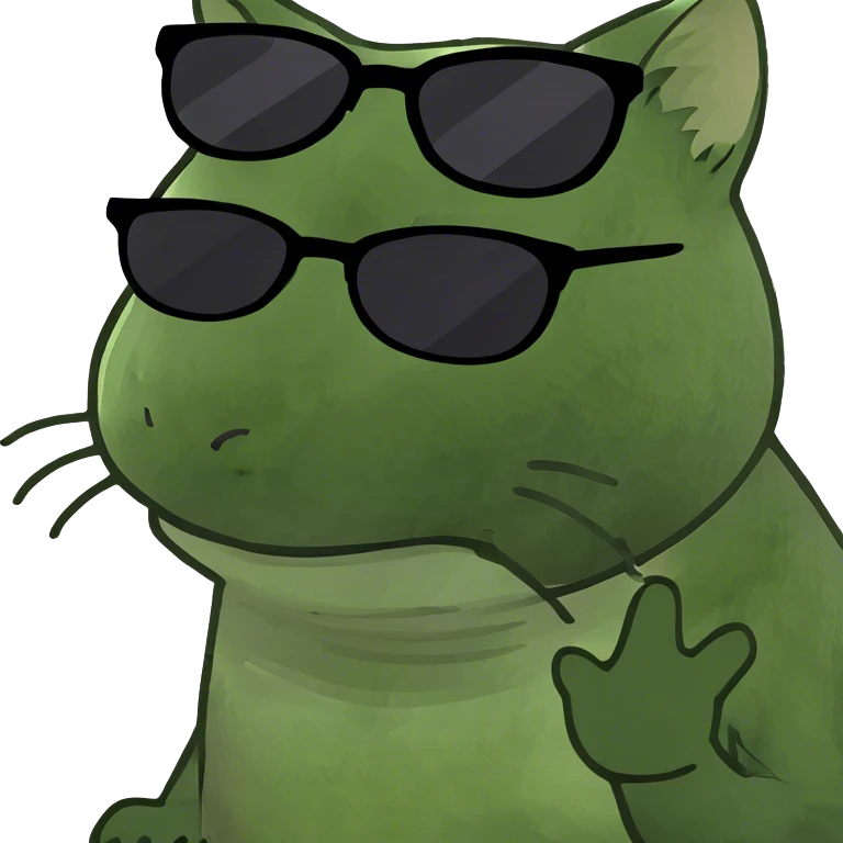 Cat with sunglasses emoji
