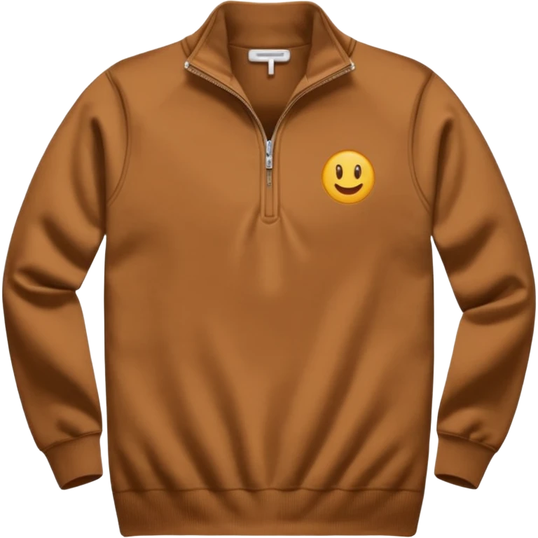 Half zip brown quarter zip emoji
