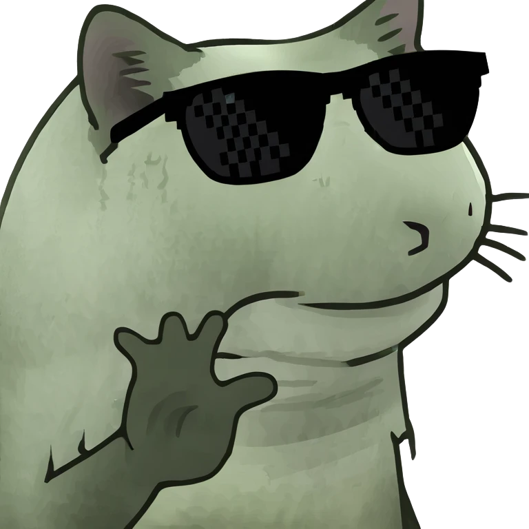 Cat with sunglasses emoji