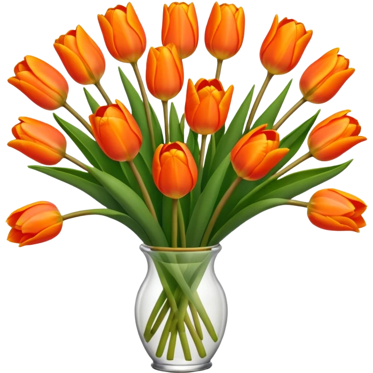 orange tulips emoji